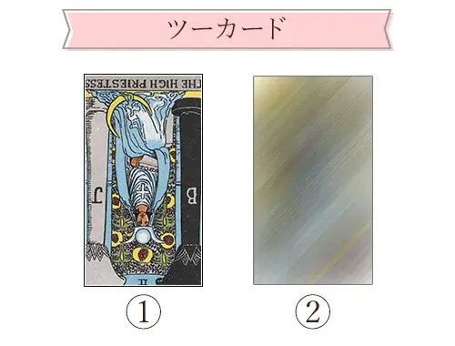 タロットカード【2:女教皇（The High Priestess）】正位置・逆位置