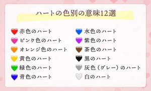 【衝撃】 ハート の 色 の 意味 衝撃の最新ニュース #981