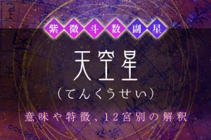 紫微斗数の副星【天空星】の特徴・12宮別の解釈を解説