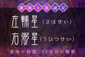 紫微斗数の副星【左輔星・右弼星】の特徴・12宮別の解釈を解説