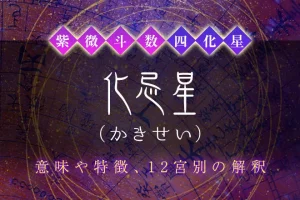 紫微斗数の四化星【化忌星】の特徴・12宮別の解釈を解説