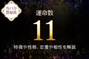 【運命数11】の特徴は？性格や恋愛、適職、相性を解説｜カバラ数秘術