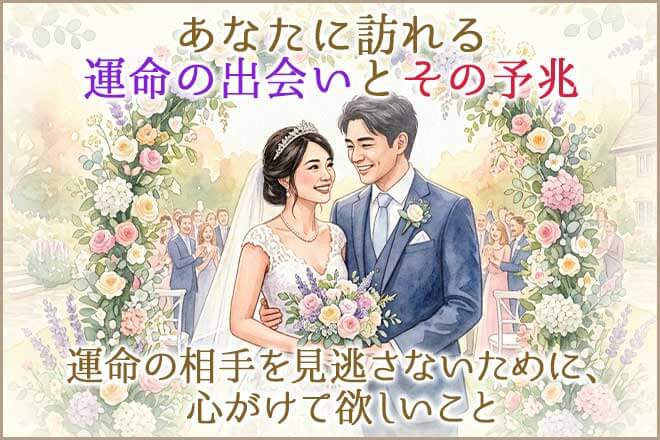 完全無料◆明確判明【次、あなたに訪れる良縁】結婚運/出会いの予兆